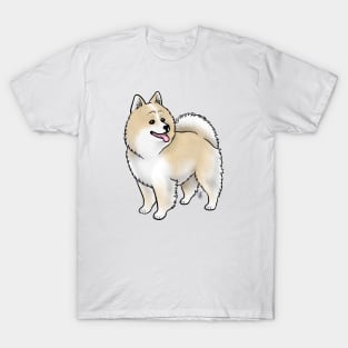 Dog - American Eskimo Dog - Biscuit and White T-Shirt